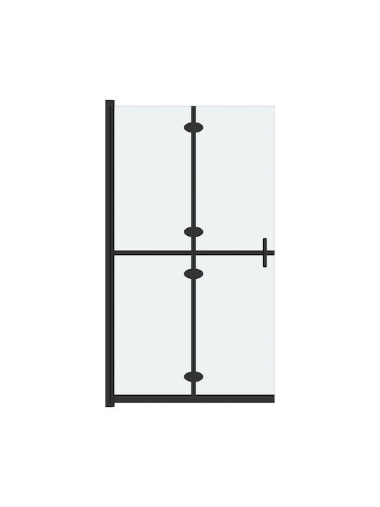 vidaXL Shower Screen for Shower with Foldable Door 100x190cm Clear Glass