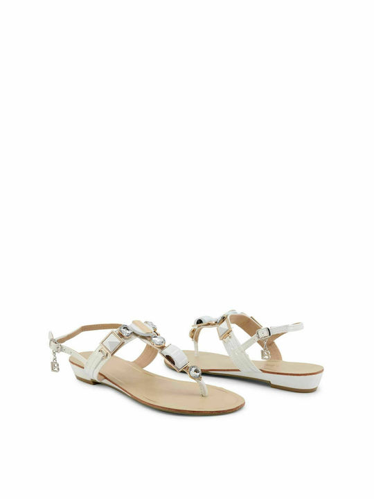 Laura Biagiotti Women's Flat Sandals In White Colour