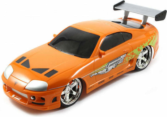 Jada Toys Fast & Furious 1/16 Brian’s 1995 Toyota Supra Remote Controlled Car Orange