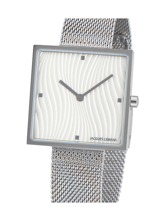 Jacques Lemans Design Collection Watch with Silver Metal Bracelet