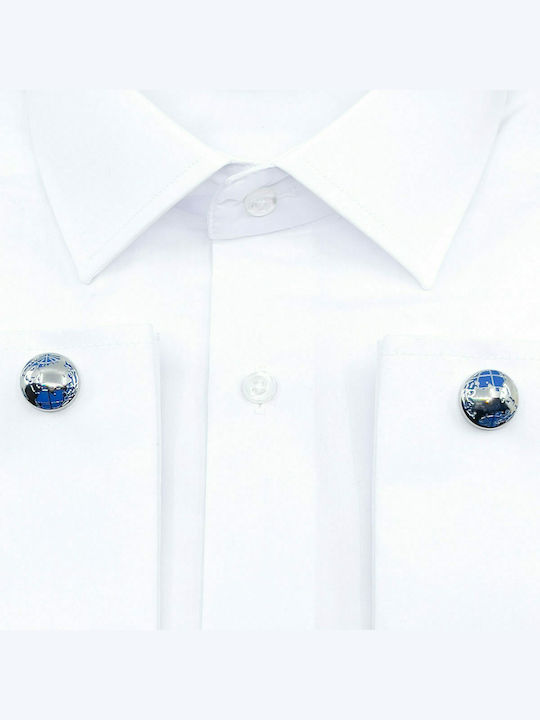 Legend Accessories Cufflink from Silver In Blue Colour