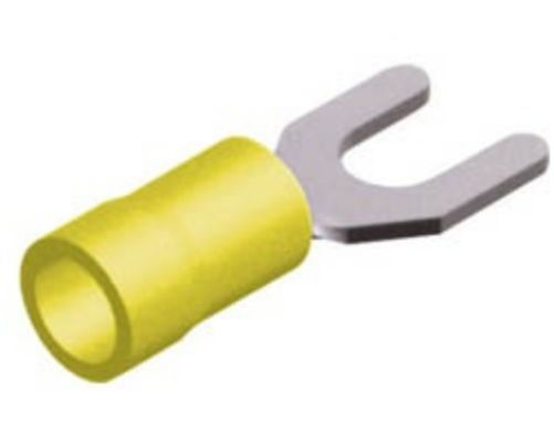 Adeleq Insulated Spade Terminal Φ5mm Yellow 100pcs 12-51365