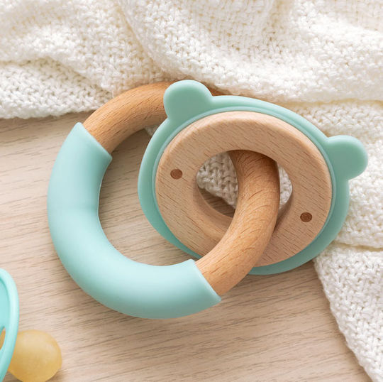 Kiokids Μασητικός Κρίκος Οδοντοφυΐας "Bear" από Σιλικόνη για 3 m+