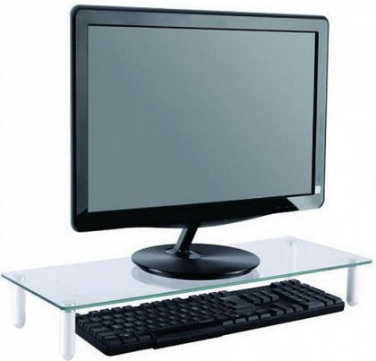 Techly Επιτραπέζια Βάση Οθόνης έως 32" Διάφανη (ICA-MS-461)