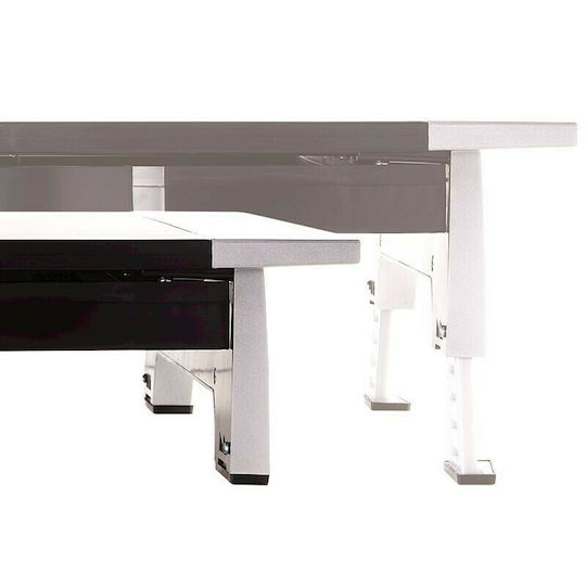 Fellowes Office Suites Tabletop Suport Monitor Argintie