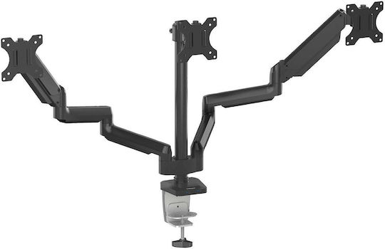 Fellowes Platinum Desktop Stand for 3 Monitors up to 27" with Arm