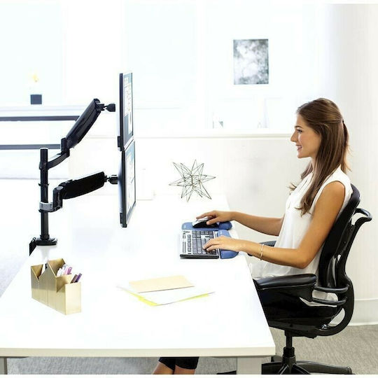 Fellowes Platinum Desktop Stand for 2 Monitors up to 27" with Arm