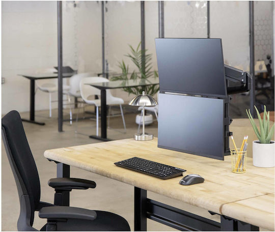 Fellowes Platinum Desktop Stand for 2 Monitors up to 27" with Arm