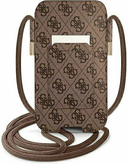Guess 4G Big Metal Logo Sock & Pouch up to 6.7" Brown