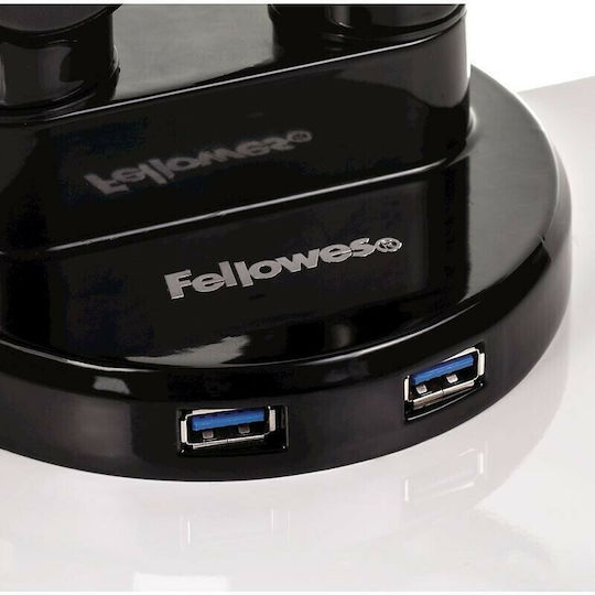 Fellowes Platinum Desktop Stand for 2 Monitors up to 27" with Arm