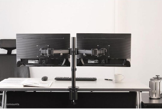 Newstar NM-D135DBLACK Βάση Γραφείου για 2 Οθόνες έως 27" με Βραχίονα