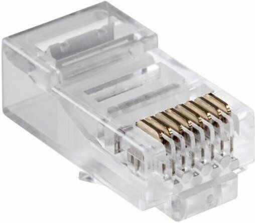 Βύσμα RJ-45 male Cat5e Διάφανο 16210