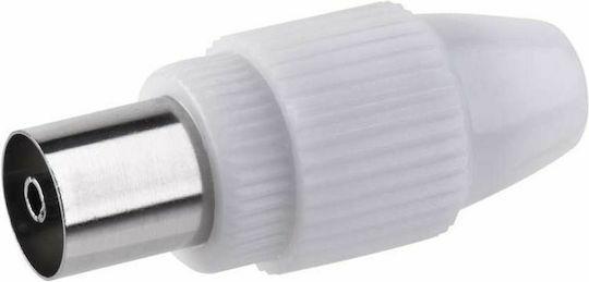 Βύσμα Coaxial female Λευκό 0321.009