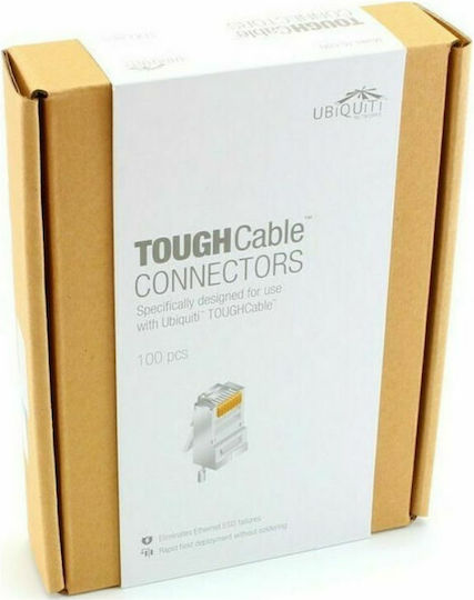 Ubiquiti TOUGHCable Ștecher RJ-45 masculin Cat5e 100buc Argintiu (TC-CON-100)