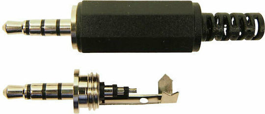 KAL Electronics Βύσμα 3.5mm Jack male Μαύρο 02.008.0059 DM-1170
