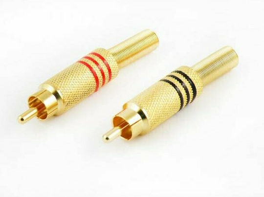 JKG Plug RCA male Gold (01.099.0013)