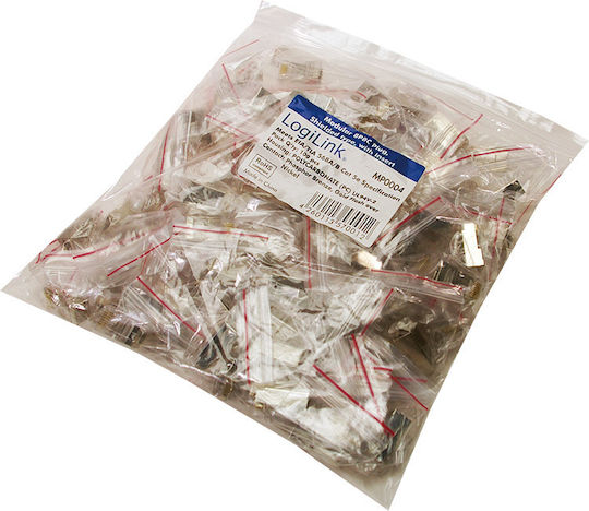 LogiLink Stecker RJ-45 männlich Cat5e 100Stück Transparent (MP0004)