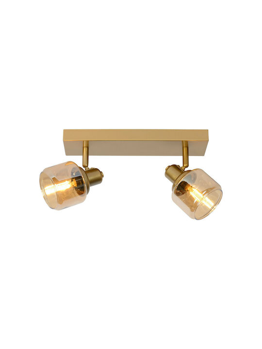 Lucide Lightning Bjorn Double Spot in Gold Color