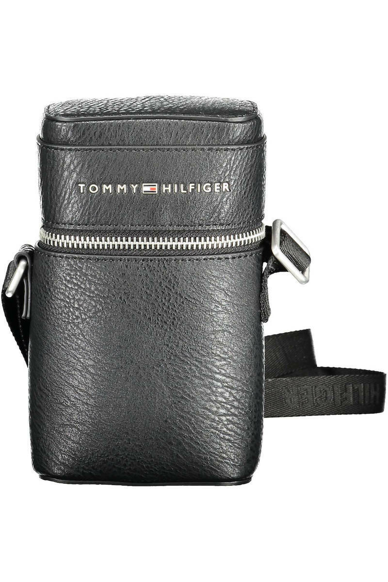 Tommy Hilfiger Casual Phone Crossover Bag 5cm x 9cm x 17cm Μαύρο