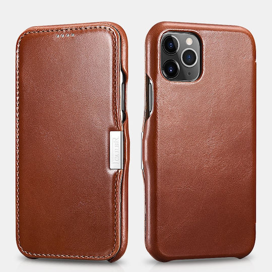 iCarer Vintage Side-Open Book Leather Brown (iPhone 11 Pro Max)