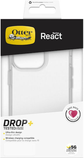 Otterbox React Umschlag Rückseite Silikon Transparent (iPhone 13 Pro)