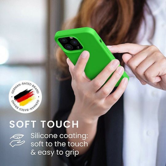 KWmobile Rubberized Back Cover Σιλικόνης Lime Green (iPhone 13 Pro)