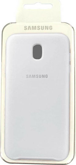 Samsung Umschlag Rückseite Kunststoff Weiß (Galaxy J7 2017)
