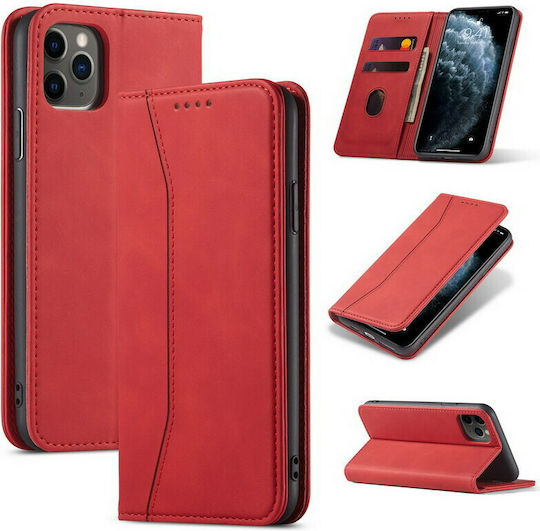 Bodycell PU Leather Wallet Δερματίνης Κόκκινο (Galaxy S10 Lite)