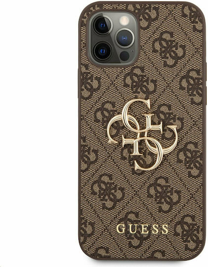 Guess Back Cover Plastic Brown (iPhone 12 / 12 Pro)