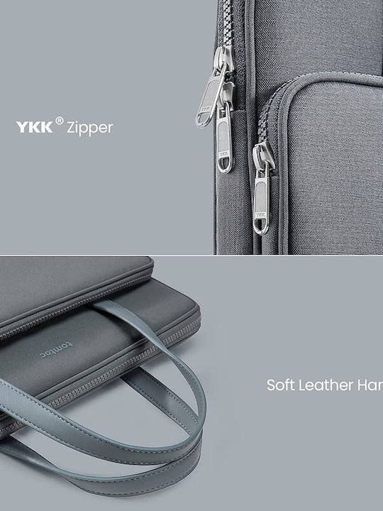 tomtoc Premium H21 Τσάντα Ώμου / Χειρός για Laptop 14" σε Γκρι χρώμα