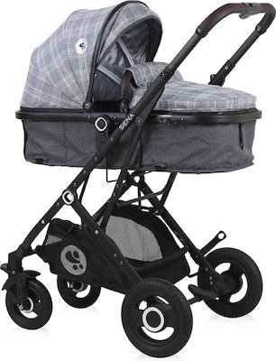 Lorelli Sena 3 in 1 Verstellbar 3 in 1 Baby Kinderwagen Geeignet für Neugeborene Gray 10.45kg