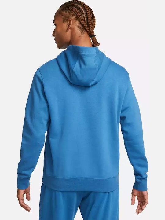 Sweatshirt with Hood Marina Blue
