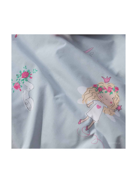 Nima Kids Quilt Single Fairy Tailor Gray 160x240cm