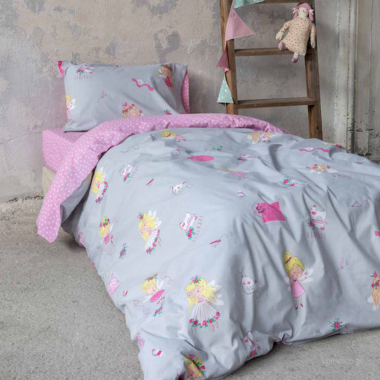 Nima Παιδικό Κουβερλί Μονό Fairy Tailor Γκρι 160x240εκ.
