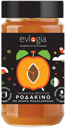 Evlogia True Taste of Greece Handmade Jam Peach No Sugar Added 280gr