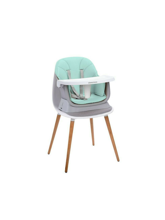 Kikka Boo Eat & Play Baby Highchair 6 in 1 with Adjustable Height Mint
