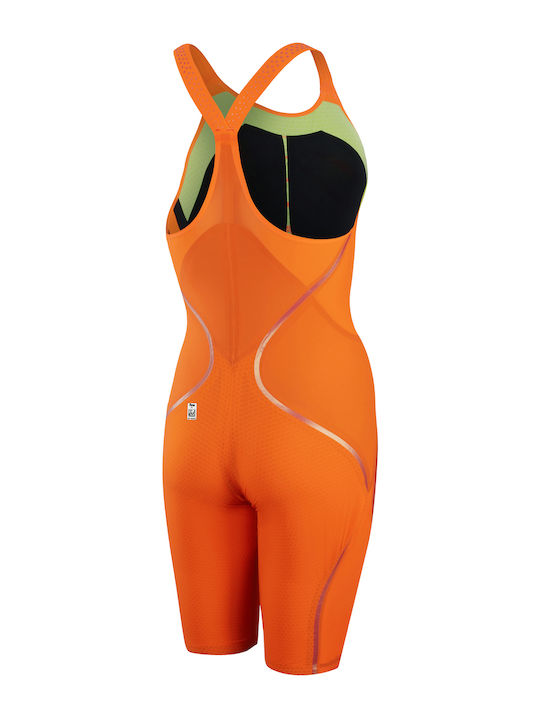 Speedo Fastskin LZR Pure Intent Closedback 11975G609 Femeiesc Costum de Baie de Competiție Întreg pentru Înot Portocaliu