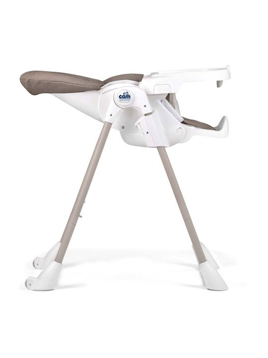Cam Pappananna Klappbar Hochstuhl mit Metallrahmen & Stoffsitz Braun S2250-246