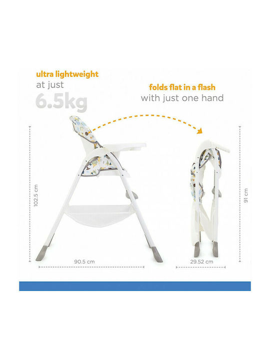 Joie Multi Mimzy Foldable Highchair 2 in 1 White