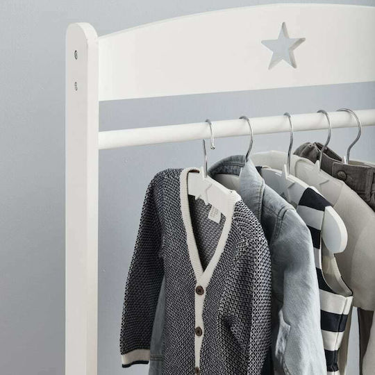 Kids Concept Καλόγερος Star από Ξύλο Λευκό