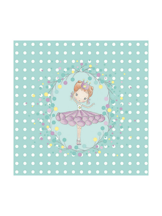 Djeco Kids Jewelry Box Ballerina With Stars Made Of Green Wood