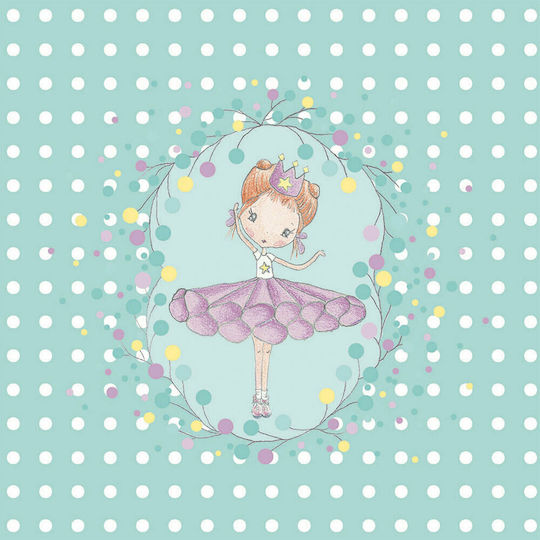Djeco Kids Jewelry Box Ballerina With Stars Made Of Green Wood
