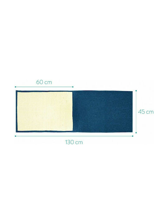 Navaris Scratching Post Floor Mats Blue Wall Mounted 130x45cm