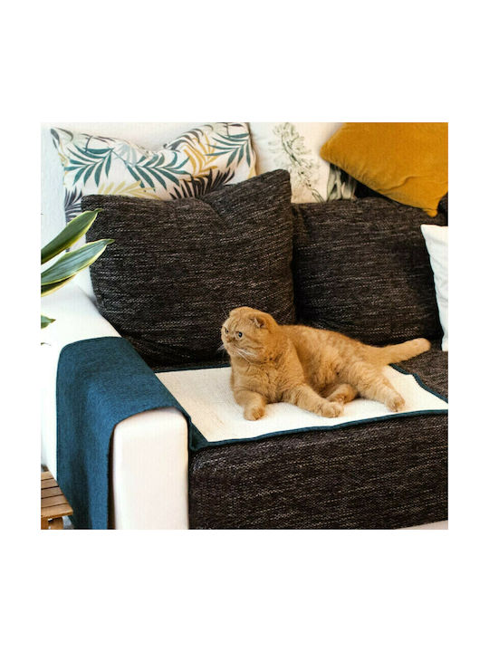 Navaris Scratching Post Floor Mats Blue Wall Mounted 130x45cm