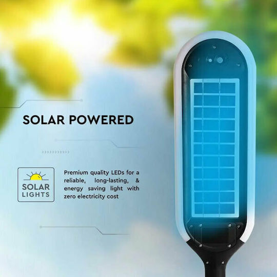 V-TAC VT-945 Street Solar Light 5W 400lm Warm White 3000K with Motion Sensor and Photocell IP65