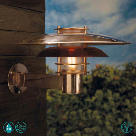 Nordlux Phoenix Wall-Mounted Outdoor Hat Light E27 IP54 42.5x22εκ.