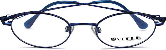 Vogue Metal Prescription Eyeglass Frame Blue VO3406 625