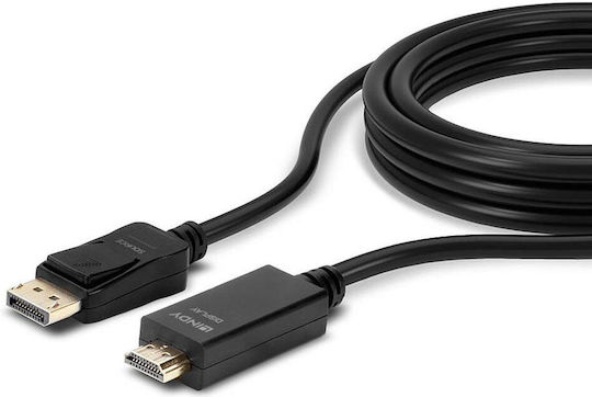 Lindy Cable DisplayPort male - HDMI male 2m Black (36922)