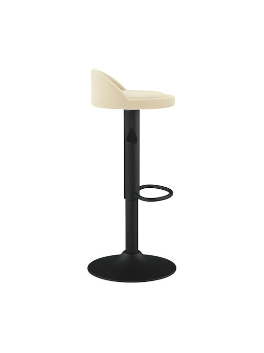 Hocker Bar mit Höhenverstellbar Cream 2Stück 36x38x72-94cm