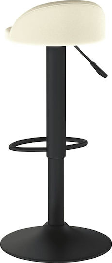 Табуретка Бар с регулируема височина Крем 2бр 36x38x72-94см